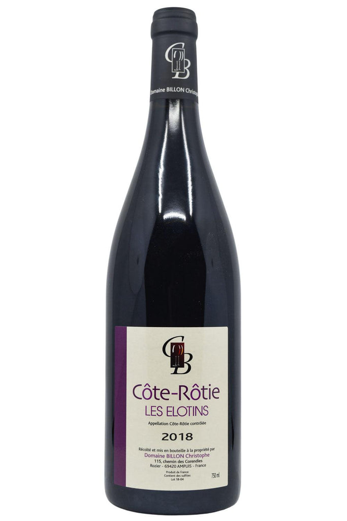 Bottle of Christophe Billon Cote-Rotie Les Elotins 2018-Red Wine-Flatiron SF