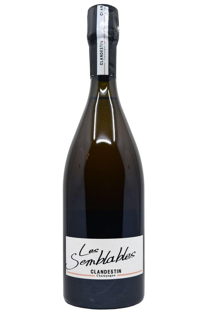 Bottle of Clandestin Champagne Brut Nature Les Semblables NV-Sparkling Wine-Flatiron SF