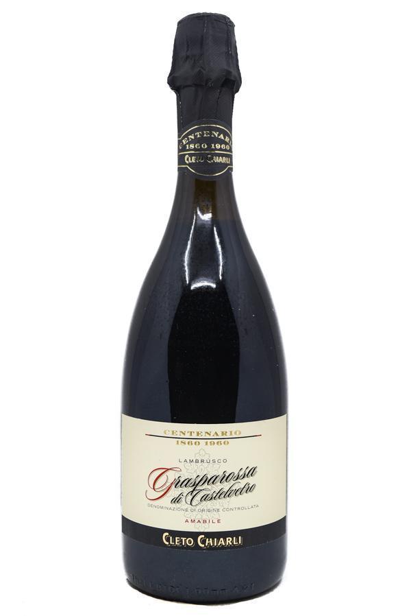 Bottle of Cleto Chiarli Lambrusco di Grasparossa Amabile NV-Sparkling Wine-Flatiron SF