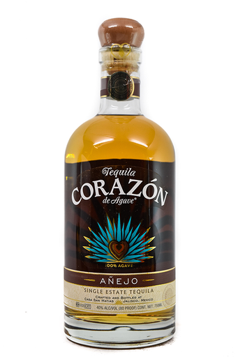 Bottle of Corazon Tequila Anejo-Spirits-Flatiron SF