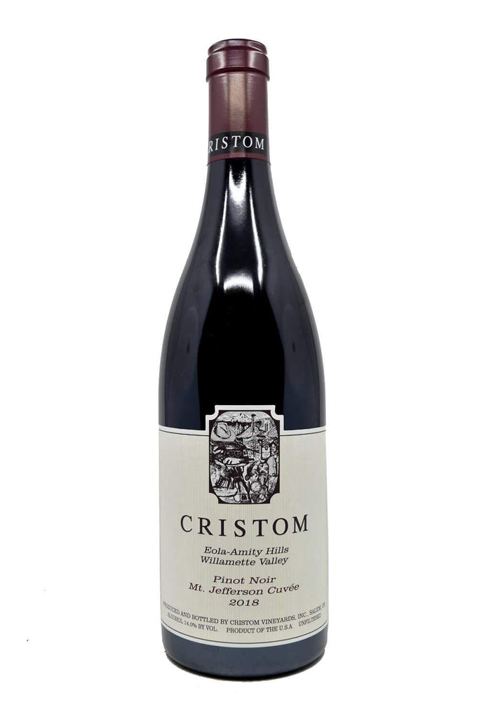 Bottle of Cristom Vineyards Willamette Valley Pinot Noir Mt. Jefferson Cuvee 2018-Red Wine-Flatiron SF