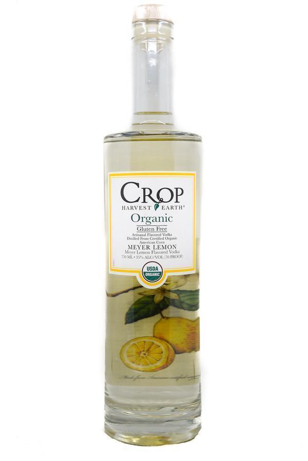 Bottle of Crop Harvest Earth Meyer Lemon Vodka-Spirits-Flatiron SF