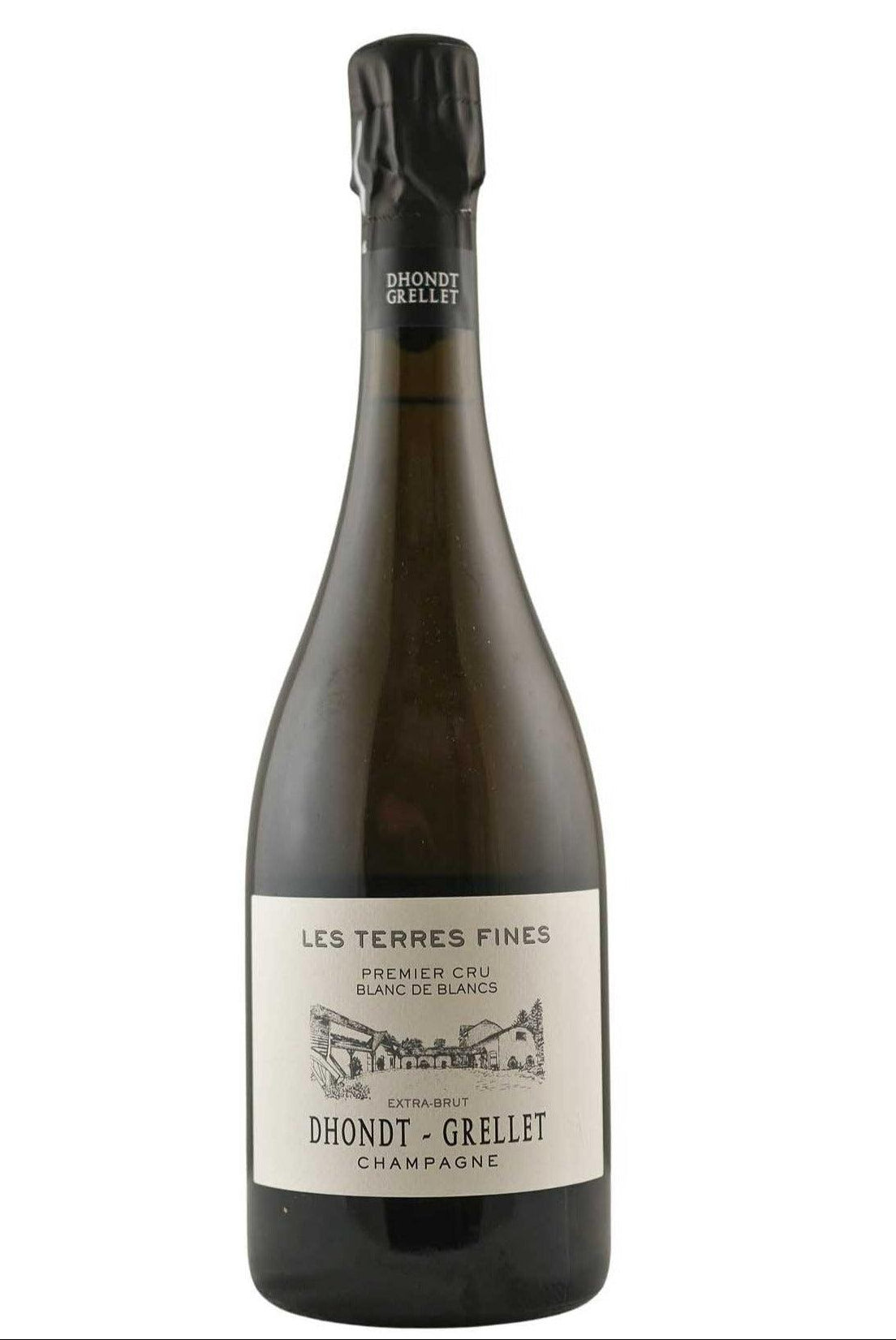 Bottle of Dhondt-Grellet Champagne BdB 1er Cru Extra Brut Les Terres Fines NV-Sparkling Wine-Flatiron SF