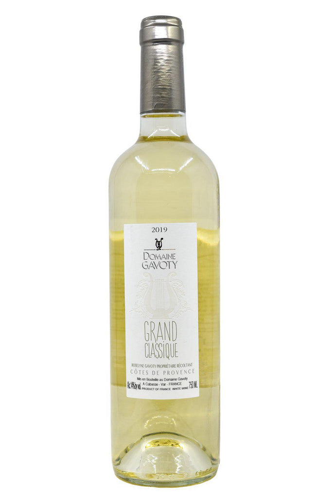 Bottle of Domaine Gavoty Grand Classique Cotes de Provence Blanc 2019-White Wine-Flatiron SF