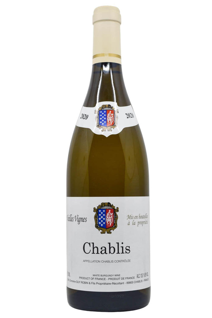 Bottle of Domaine Guy Robin Chablis Vieilles Vignes 2020-White Wine-Flatiron SF