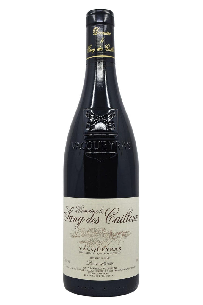 Bottle of Domaine Le Sang des Cailloux Vacqueyras 2020-Red Wine-Flatiron SF