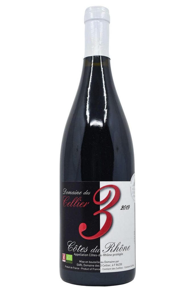 Bottle of Domaine des 3 Cellier Cotes du Rhone Rouge 2019-Red Wine-Flatiron SF