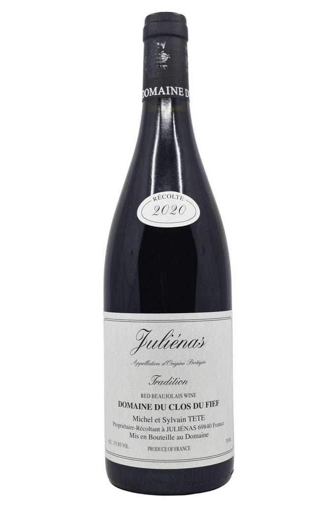 Bottle of Domaine du Clos du Fief (Michel Tete) Julienas Tradition 2020-Red Wine-Flatiron SF