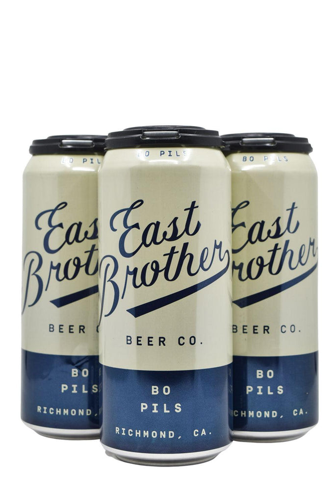 Bottle of East Brother Beer Co. BO Pils 4pk (16oz)-Beer-Flatiron SF