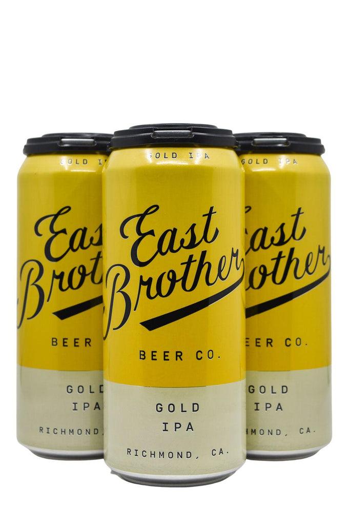 Bottle of East Brother Beer Co. Gold IPA 4pk (16oz)-Beer-Flatiron SF