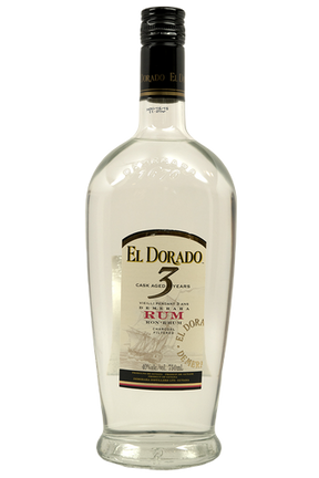 Bottle of El Dorado White Demerara Rum 3 Year-Spirits-Flatiron SF