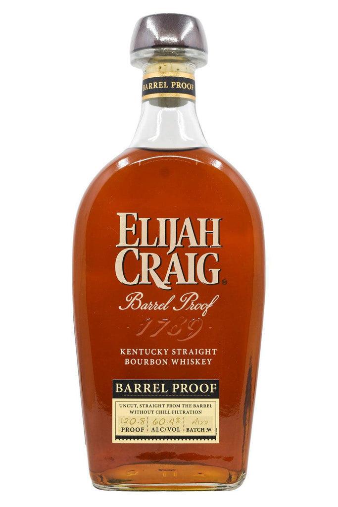 Bottle of Elijah Craig Barrel Proof (Batch A122) Kentucky Straight Bourbon Whiskey-Spirits-Flatiron SF