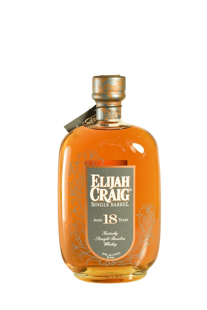 Bottle of Elijah Craig Single Barrel 18 Year 90 proof-Spirits-Flatiron SF