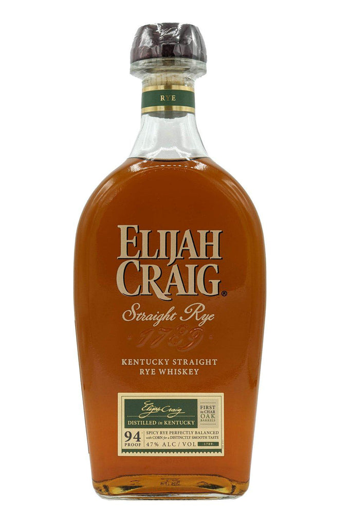 Bottle of Elijah Craig Straight Rye-Spirits-Flatiron SF