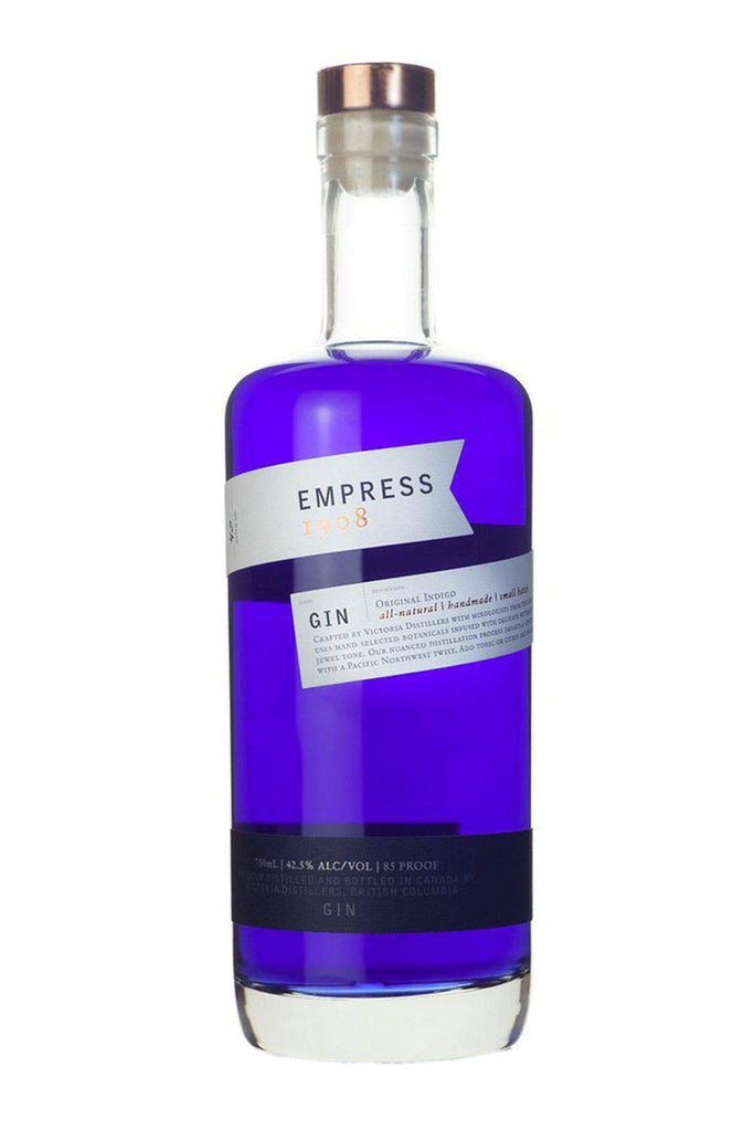 Bottle of Empress 1908 Dry Gin Original Indigo British Columbia-Spirits-Flatiron SF
