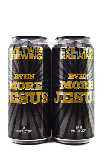 Bottle of Evil Twin Brewing Even More Jesus Imperial Stout 4pk 16oz cans-Beer-Flatiron SF