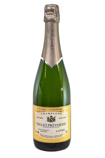 Bottle of Fallet-Prevostat Champagne BdB Grand Cru Extra Brut NV-Sparkling Wine-Flatiron SF