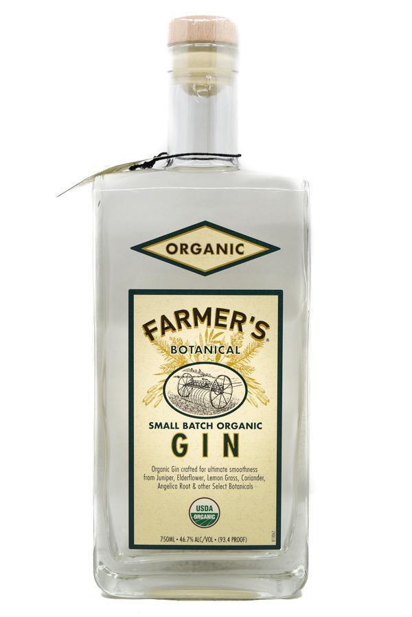 Bottle of Farmer's Small Batch Organic Gin-Spirits-Flatiron SF