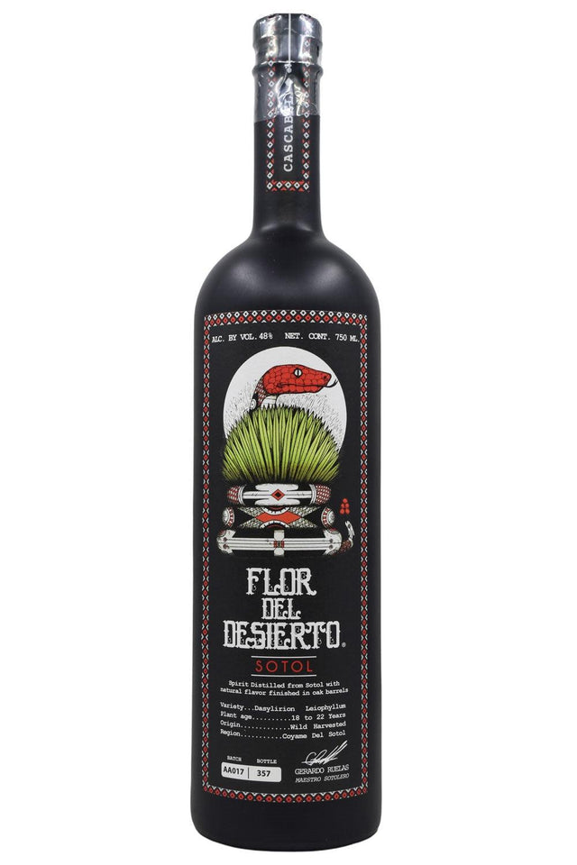 Bottle of Flor del Desierto Sotol Cascabel-Spirits-Flatiron SF