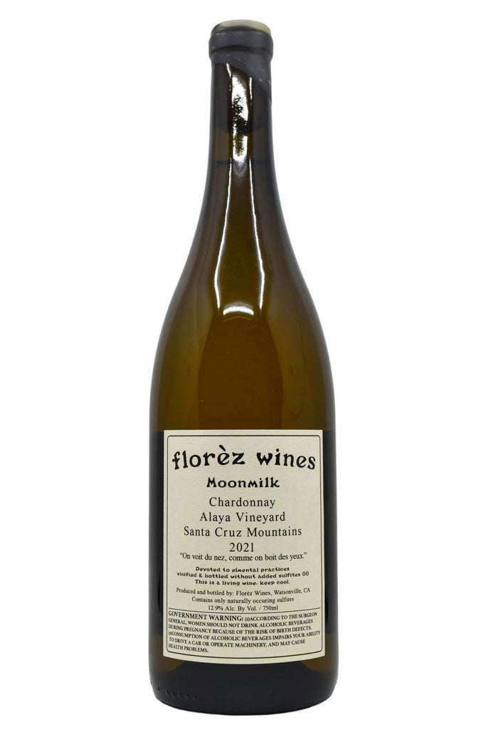 Bottle of Florez Wines Santa Cruz Mountains Chardonnay Moonmilk 2021-White Wine-Flatiron SF