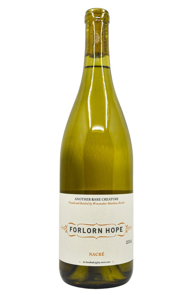 Bottle of Forlorn Hope Napa Valley Semillon Nacre 2014-White Wine-Flatiron SF
