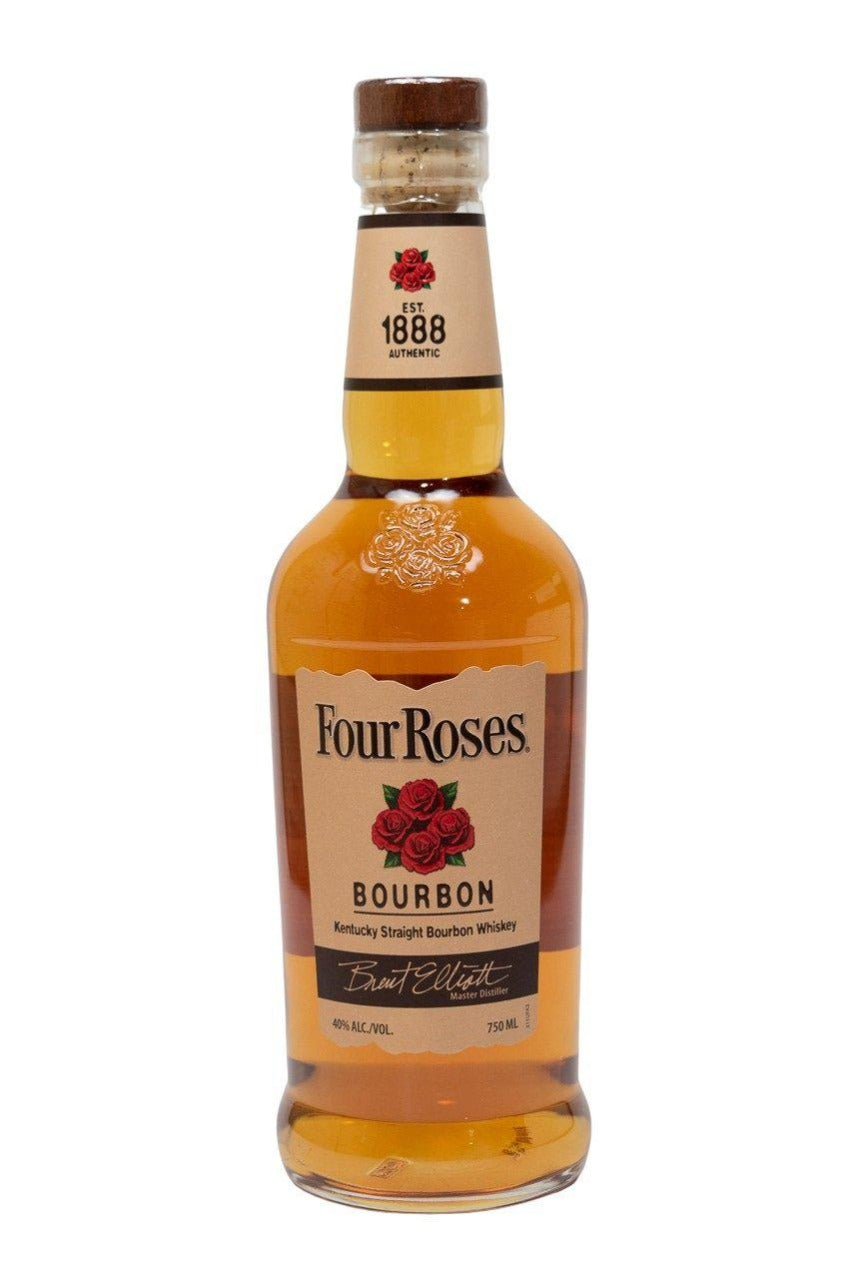 Bottle of Four Roses Kentucky Straight Bourbon Whiskey-Spirits-Flatiron SF