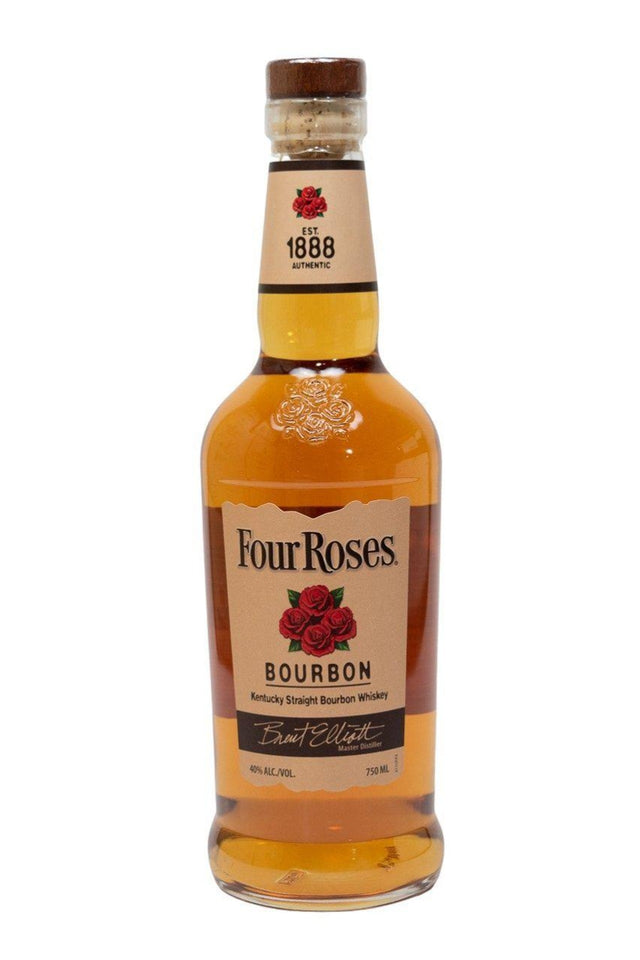 Bottle of Four Roses Kentucky Straight Bourbon Whiskey-Spirits-Flatiron SF