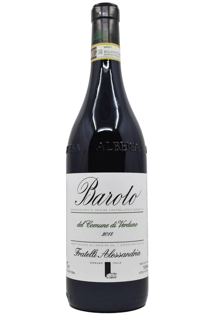 Bottle of Fratelli Alessandria Barolo 2018-Red Wine-Flatiron SF