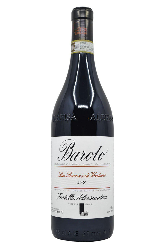 Bottle of Fratelli Alessandria Barolo San Lorenzo di Verduno 2017-Red Wine-Flatiron SF