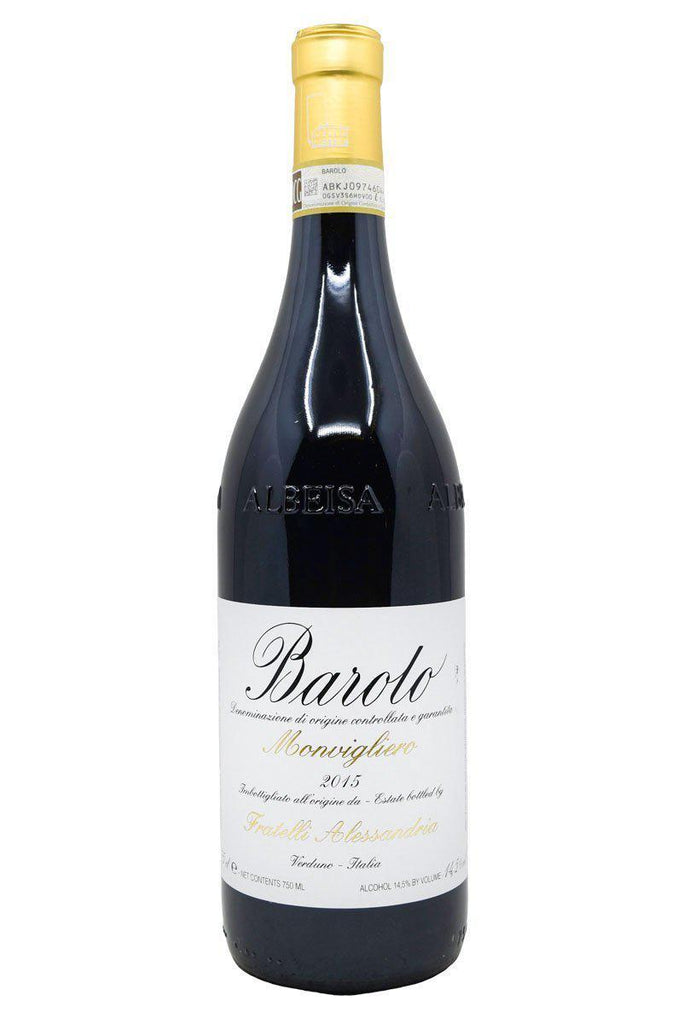 Bottle of Fratelli Alessandria Verduno Barolo Monvigliero 2015-Red Wine-Flatiron SF