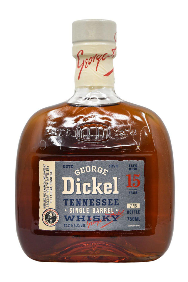 Bottle of George Dickel 15 Year Old Single Barrel Tennessee Whisky-Spirits-Flatiron SF