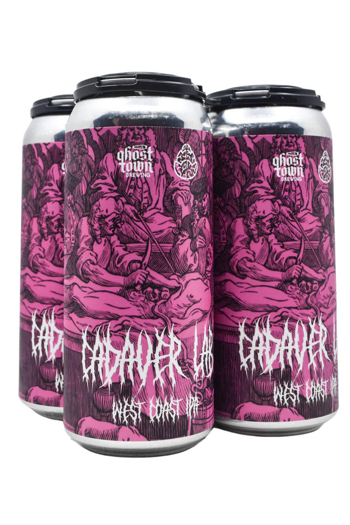 Bottle of Ghost Town Brewing Co. Cadaver Lab West Coast IPA 4pk (16oz)-Beer-Flatiron SF