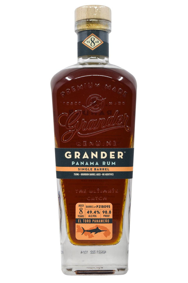 Bottle of Grander Rum 8 Year Single Barrel El Toro Panameno-Spirits-Flatiron SF