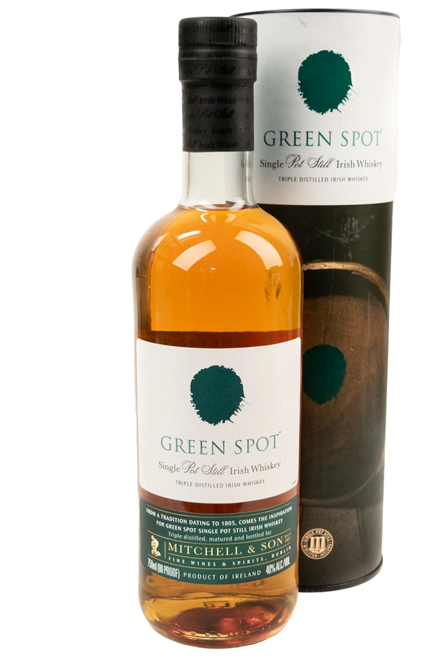 Bottle of Green Spot Single Pot Still Irish Whiskey-Spirits-Flatiron SF