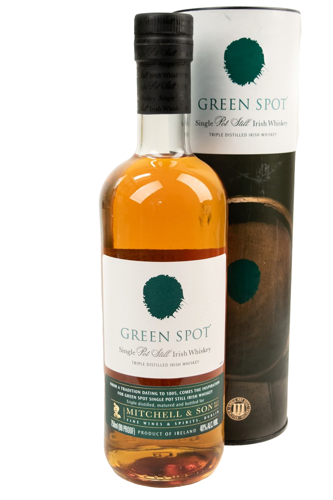 Bottle of Green Spot Single Pot Still Irish Whiskey-Spirits-Flatiron SF