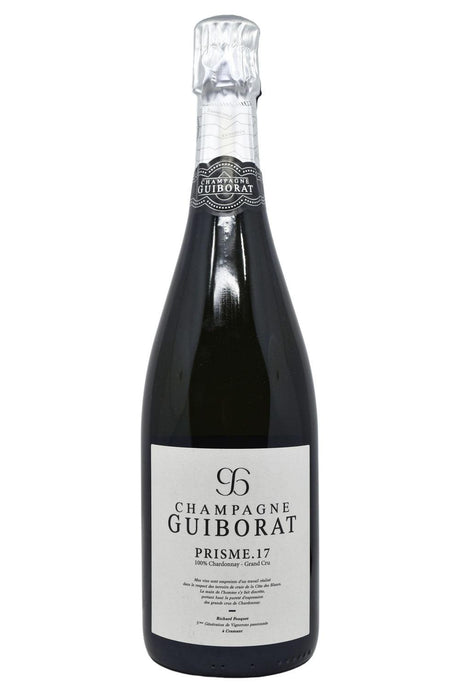 Bottle of Guiborat Champagne BdB Grand Cru Extra Brut Prisme.17 NV-Sparkling Wine-Flatiron SF