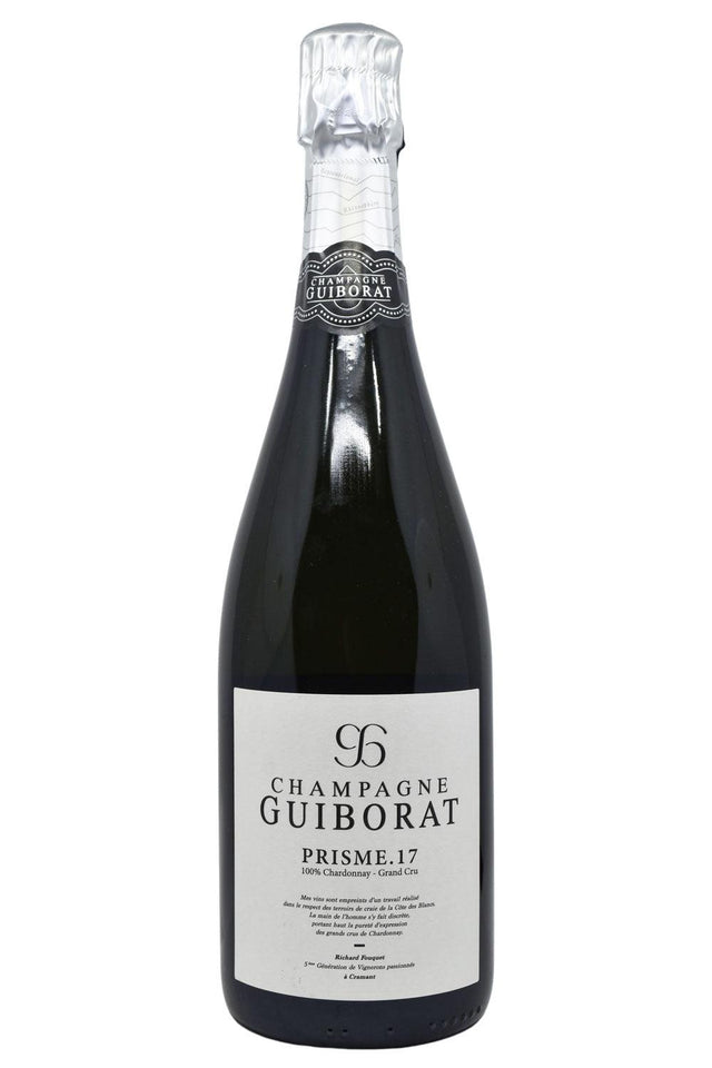 Bottle of Guiborat Champagne BdB Grand Cru Extra Brut Prisme.17 NV-Sparkling Wine-Flatiron SF