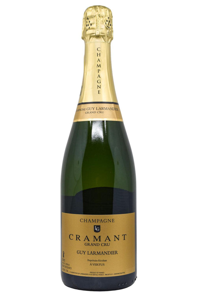Bottle of Guy Larmandier Champagne BdB Grand Cru Brut Zero Cramant NV-Sparkling Wine-Flatiron SF