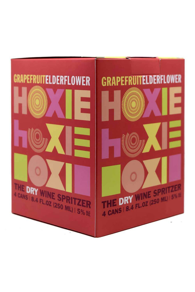 Bottle of HOXIE Spritzer Grapefruit Elderflower 4pk-Spirits-Flatiron SF