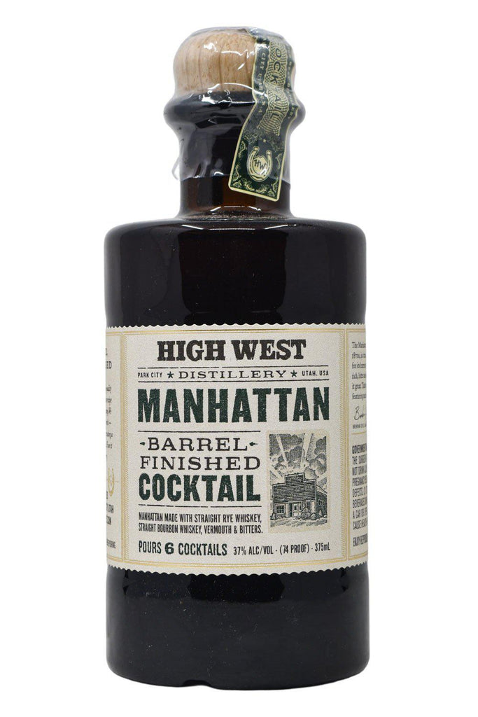 Bottle of High West Manhattan Barrel Finished Cocktail (375ml)-Spirits-Flatiron SF