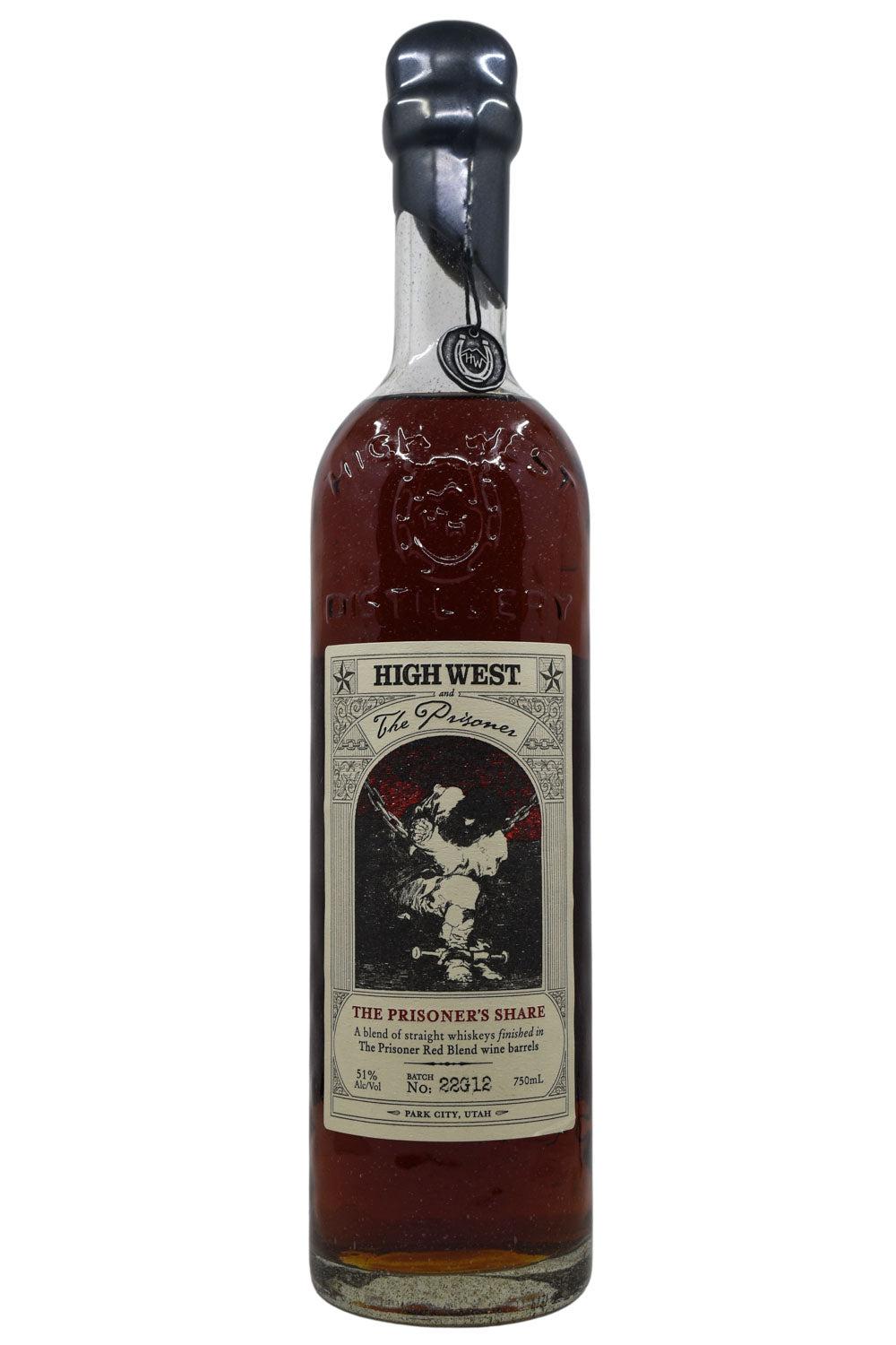 High West The Prisoner's Share Blend of Straight Whiskeys Flatiron SF