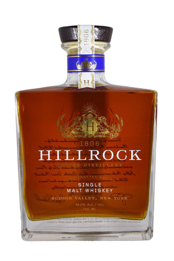 Bottle of Hillrock Estate Single Malt American Whiskey-Spirits-Flatiron SF