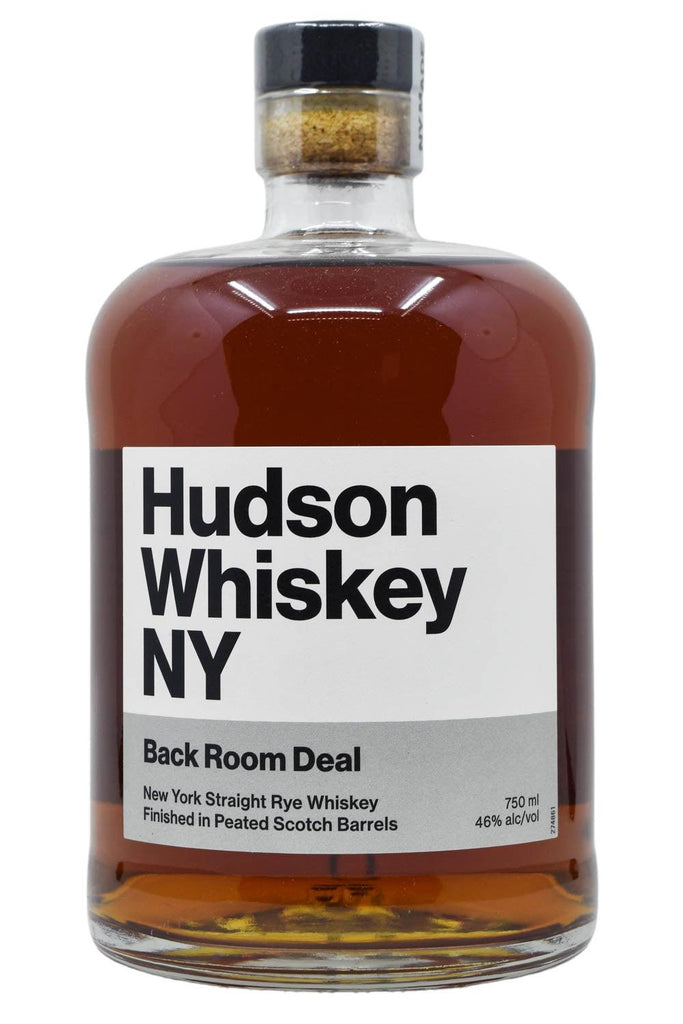 Bottle of Hudson Back Room Deal Rye Whiskey-Spirits-Flatiron SF