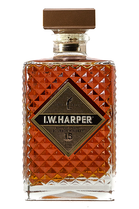 Bottle of IW Harper 15 year Bourbon-Spirits-Flatiron SF