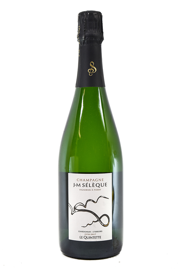 Bottle of J-M Seleque Champagne BdB Extra Brut Le Quintette NV-Sparkling Wine-Flatiron SF