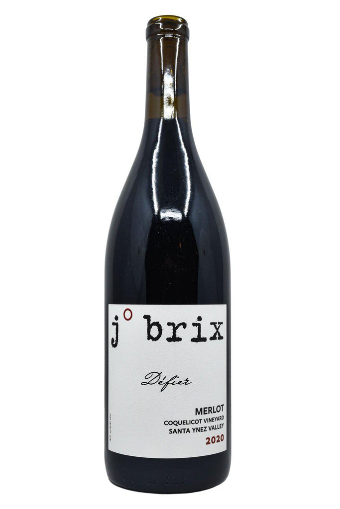 Bottle of J. Brix Santa Ynez Valley Carbonic Merlot Coquelicot Vineyard 2020-Red Wine-Flatiron SF