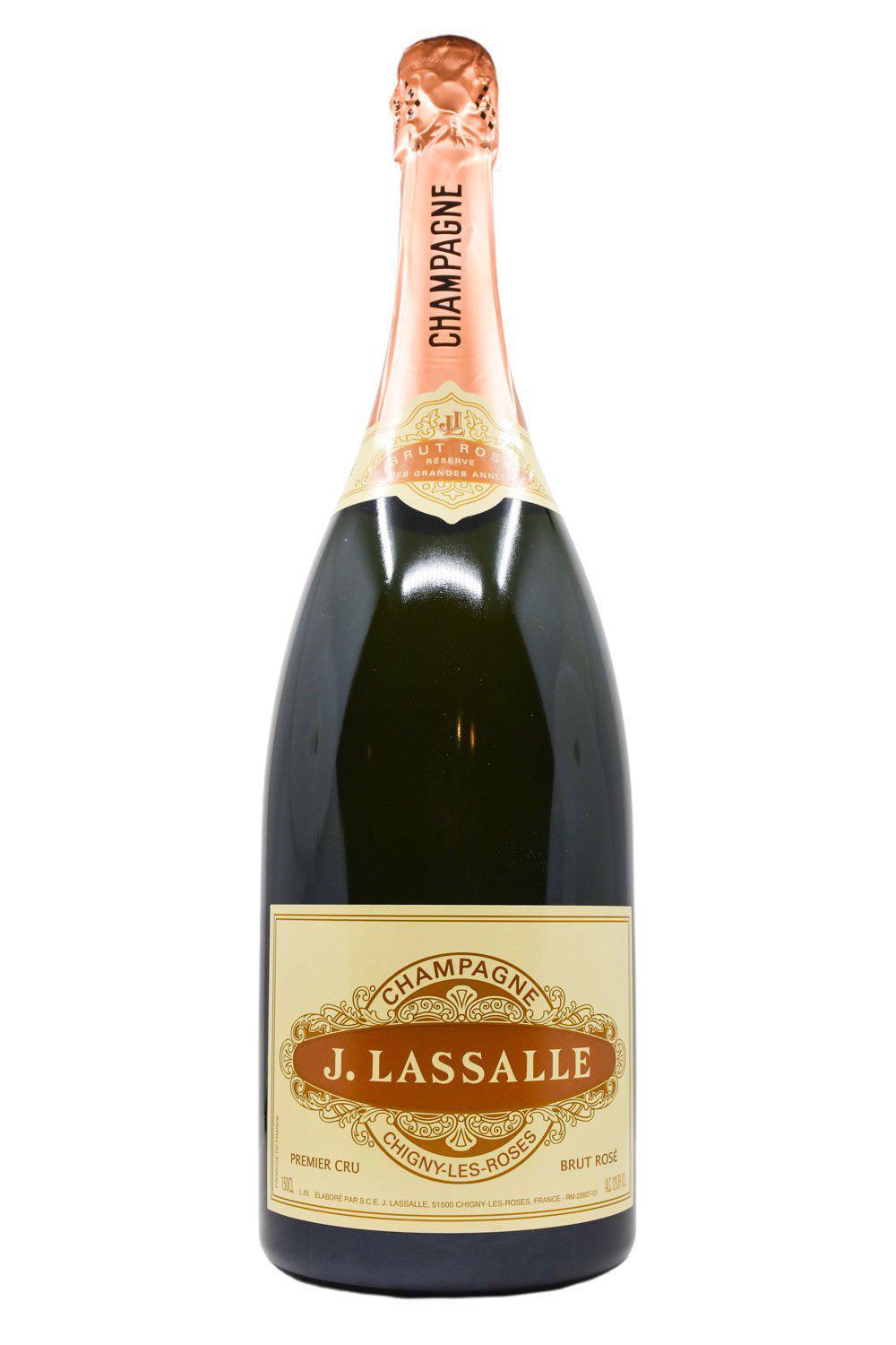Bottle of J. Lassalle Champagne Rose 1er Cru Brut NV (1.5L)-Sparkling Wine-Flatiron SF