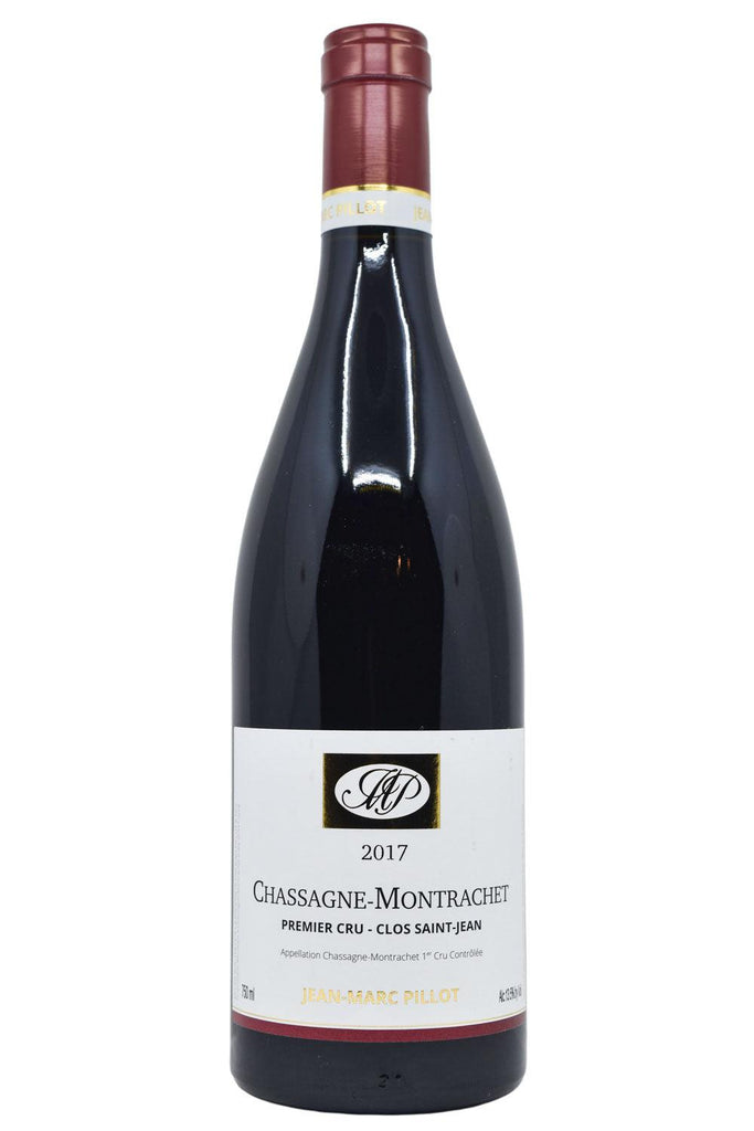 Bottle of Jean-Marc Pillot Chassagne-Montrachet Rouge 1er Cru Clos Saint Jean 2017-Red Wine-Flatiron SF