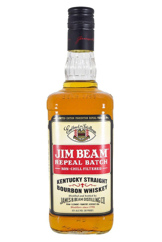 Bottle of Jim Beam Repeal Batch Bourbon-Spirits-Flatiron SF