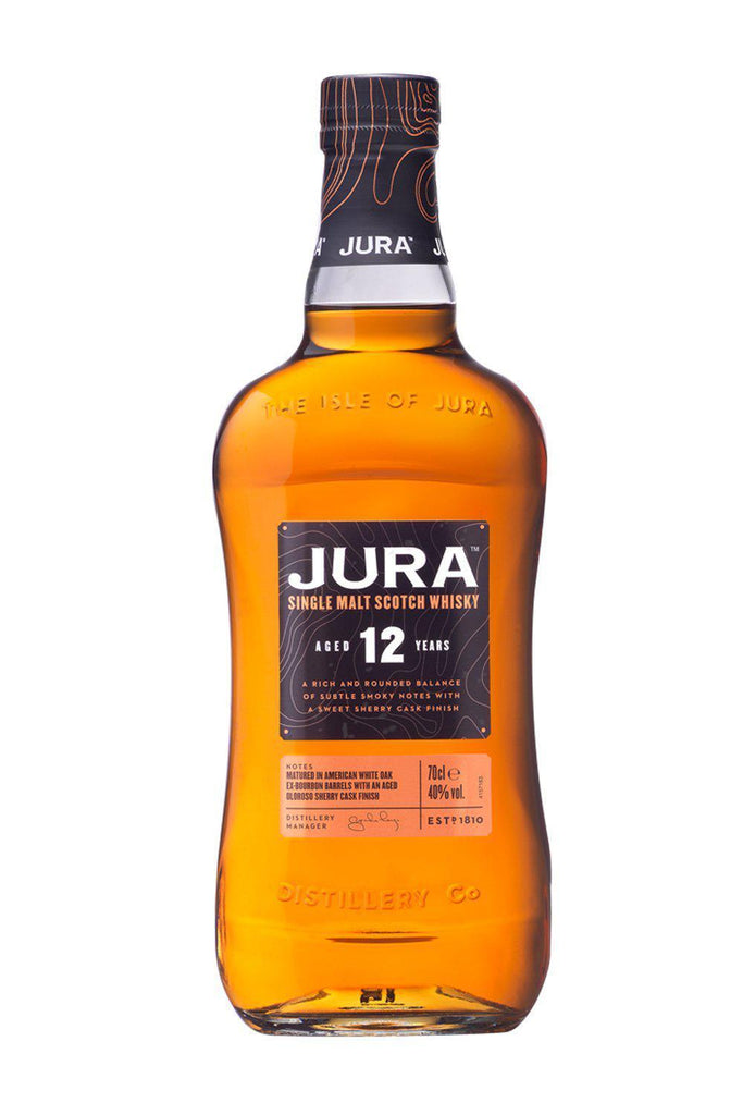 Bottle of Jura 12 Year Single Malt Scotch-Spirits-Flatiron SF